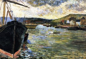 The Seine at Rouen by Paul Gauguin Oil Painting