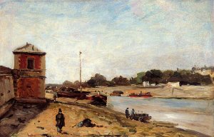 The Seine Opposite the Quai de Passy by Paul Gauguin Oil Painting