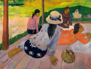 The Siesta by Paul Gauguin Oil Painting