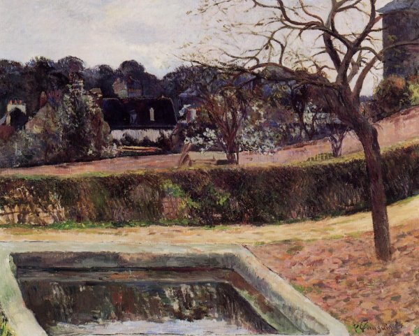 Main Product Photo of The Square Basin also known as Pond Painting by Paul Gauguin
