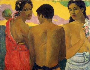 Three Tahitians by Paul Gauguin Oil Painting