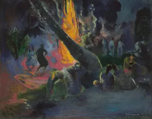 Upa Upa by Paul Gauguin Oil Painting