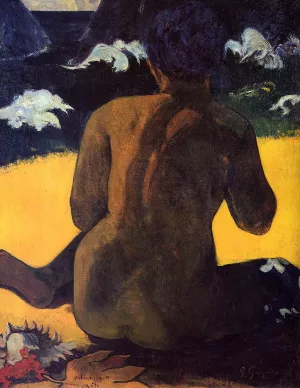 Vahine no te Miti also known as Woman by the Sea painting by Paul Gauguin