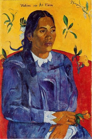 Vahine No Te Tiare also known as Woman with a Flower by Paul Gauguin Oil Painting