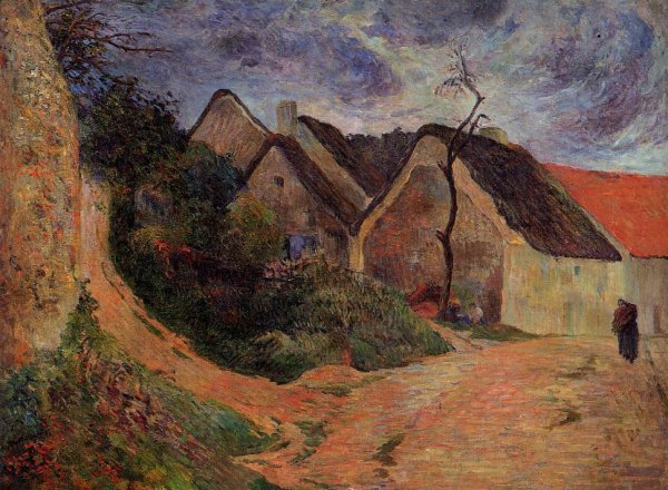 Main Product Photo of Village Street, Osny Painting by Paul Gauguin