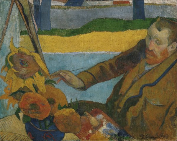 Main Product Photo of Vincent van Gogh painting sunflowers Painting by Paul Gauguin