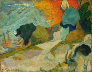 Washerwomen in Arles by Paul Gauguin Oil Painting