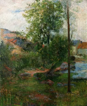 Willow by the Aven painting by Paul Gauguin