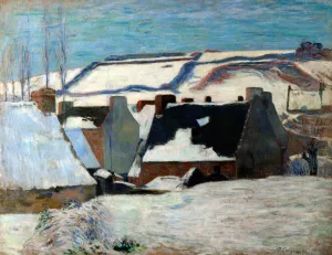Winter Landscape by Paul Gauguin Oil Painting