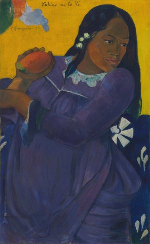 Woman with Mango by Paul Gauguin Oil Painting