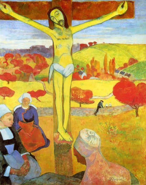 Main Product Photo of Yellow Christ Painting by Paul Gauguin