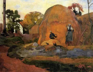 Yellow Haystacks also known as Golden Harvest by Paul Gauguin Oil Painting