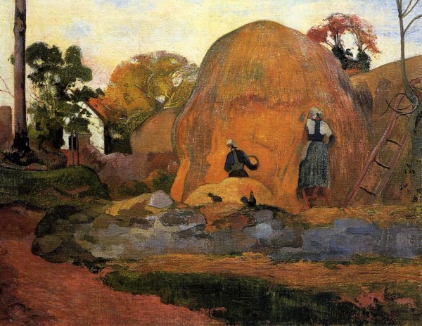 Main Product Photo of Yellow Haystacks also known as Golden Harvest Painting by Paul Gauguin