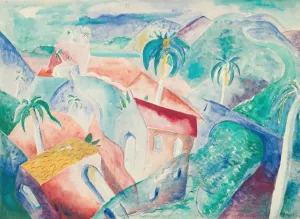 Cuban Landscape by Paul Gaulois Oil Painting