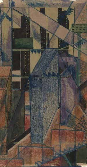 Cubist Design by Paul Gaulois Oil Painting