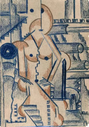 Seated Nude by Paul Gaulois Oil Painting