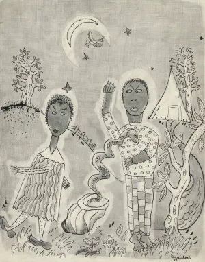 The Fall of Man by Paul Gaulois Oil Painting