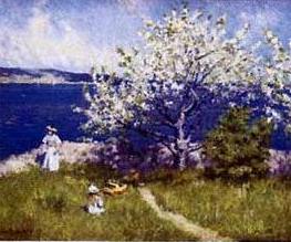 Main Product Photo of Fjord Near Oslo Painting by Paul Gustave Fischer