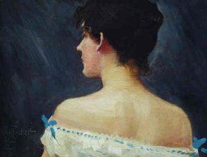 Portrait of Lady by Paul Gustave Fischer Oil Painting