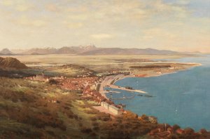 Blick auf Bregenz am Bodensee by Paul Heitinger Oil Painting