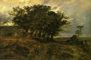 Landscape - Hunter in the Forest of Fontainebleau