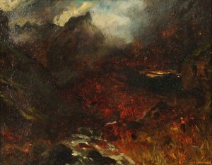 Le Val d'Enfer au pied du Sancy by Paul Huet Oil Painting
