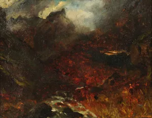 Le Val d'Enfer au pied du Sancy by Paul Huet Oil Painting