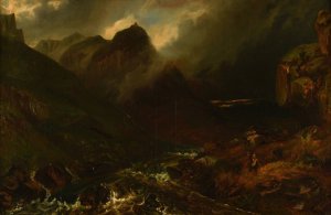 Le Val d'Enfer au pied du Sancy by Paul Huet Oil Painting