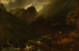 Le Val d'Enfer au pied du Sancy by Paul Huet Oil Painting