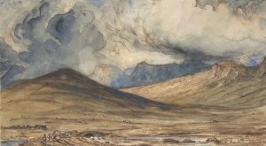 Mountains of Auvergne by Paul Huet Oil Painting