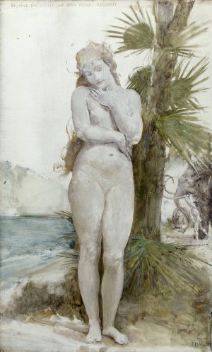 Le sacre de la femme by Paul-Jacques-Aime Baudry Oil Painting