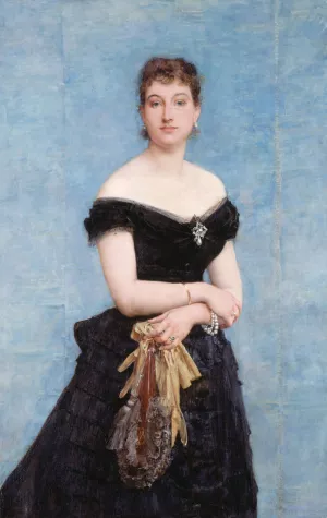 Madame Louis Singer Oil painting by Paul-Jacques-Aime Baudry