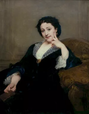Madeleine Brohan de la Comedie Francaise by Paul Jacques Aime Baudry Oil Painting