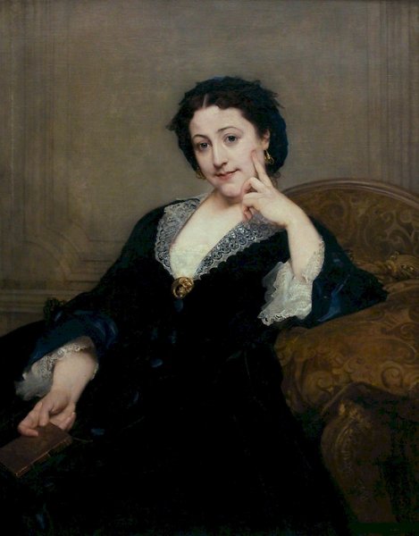 Madeleine Brohan de la Comedie Francaise by Paul Jacques Aime Baudry - Hand-Painted Oil Painting Reproduction