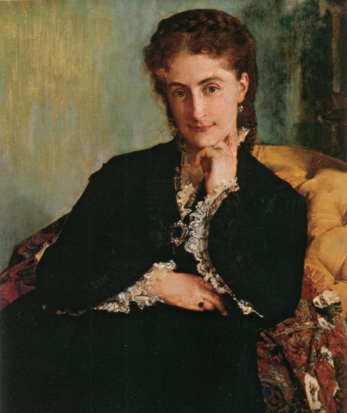 Portrait de Madame Louis Cezard by Paul Jacques Aime Baudry - Hand-Painted Oil Painting Reproduction