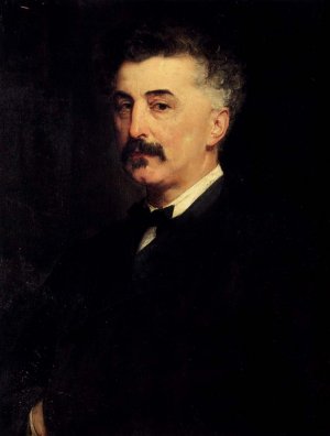 Portrait of P. A. Chikhachev by Paul Jacques Aime Baudry Oil Painting