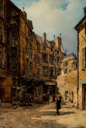 La Cour de Rohan by Paul-Joseph-Victor Dargaud Oil Painting