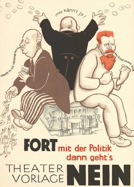 Main Product Photo of Theatervorlage - Nein  Painting by Paul Kammuller
