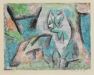 A Kind of Cat painting by Paul Klee