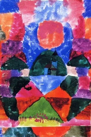 A Pressure of Tegernsee by Paul Klee - Oil Painting Reproduction