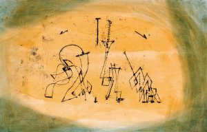 Abstract Trio by Paul Klee Oil Painting