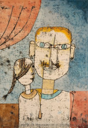 Adam and Little Eve by Paul Klee Oil Painting