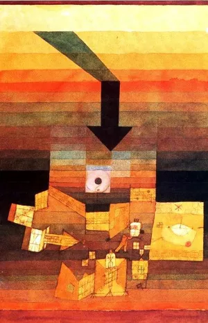 Affected Place by Paul Klee - Oil Painting Reproduction