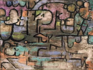 After the Floods Oil painting by Paul Klee