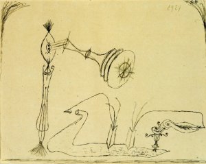Apparatus for the Magnetic Treatment of Plants Oil painting by Paul Klee