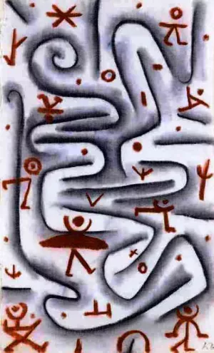 Area of High Spirits painting by Paul Klee