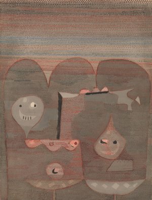 Barbarian Sacrifice by Paul Klee Oil Painting