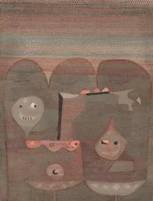 Barbarian Sacrifice by Paul Klee Oil Painting