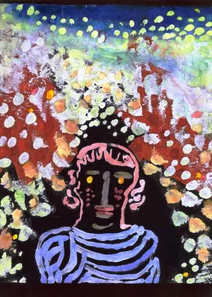 Bildnis in der Laube Oil painting by Paul Klee