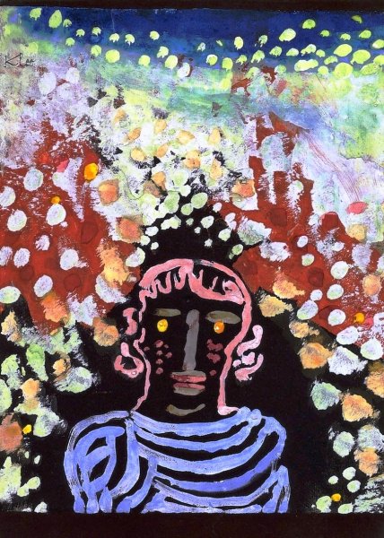 Main Product Photo of Bildnis in der Laube Painting by Paul Klee